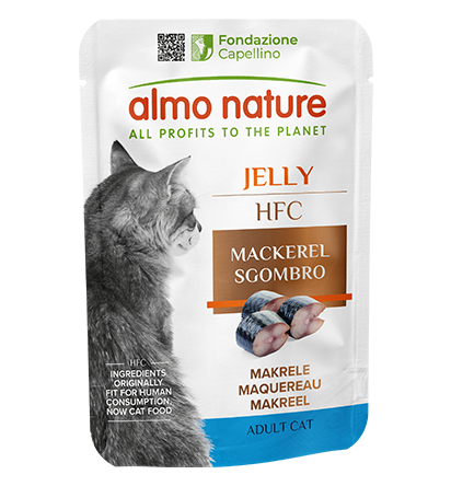 Alimento complementare Almo Nature HFC Jelly 55 g sgombro per gatti adulti Alimento complementare Almo Nature HFC Jelly 55 g sgombro per gatti adulti